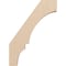 Ekena Millwork 3-inch W x 16-inch D x 22-inch H Balboa Rough Cedar Woodgrain TimberThane Knee Brace, Primed BRCUR03X16X22BOARCPR - alternate 3